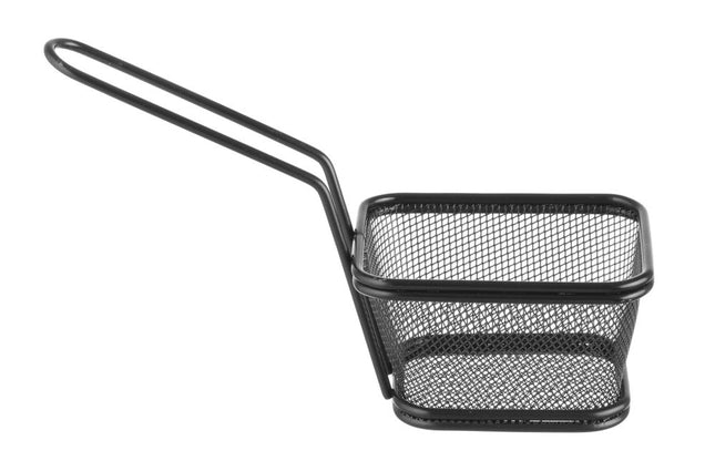 Stabelbar mini friturekurv sort, HENDI, 105x90x(H)60mm
