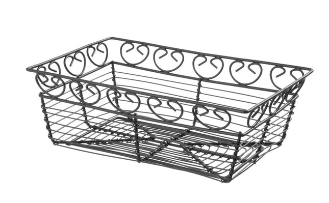 Trådkurv deco rektangulær, HENDI, 230x150x(H)80mm