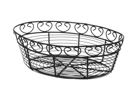 Trådkurv deco oval, HENDI, 255x160x(H)80mm