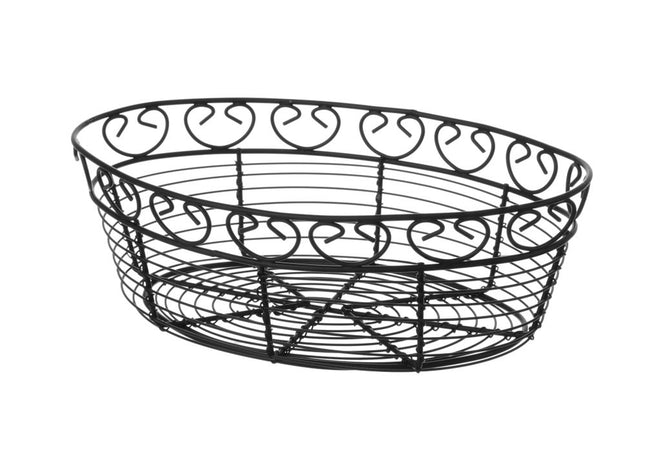 Trådkurv deco oval, HENDI, 255x160x(H)80mm