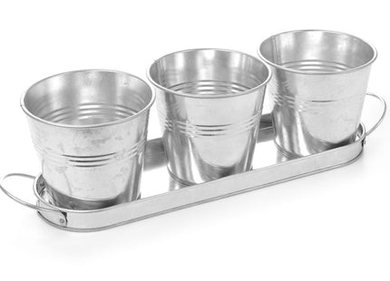Display – 3 spande med en bakke, HENDI, 415x130x(H)125mm