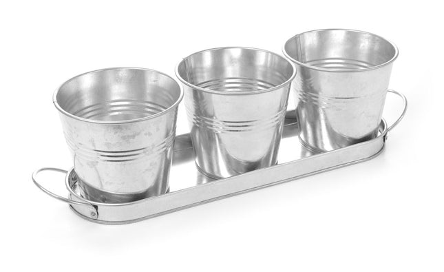 Display – 3 spande med en bakke, HENDI, 415x130x(H)125mm
