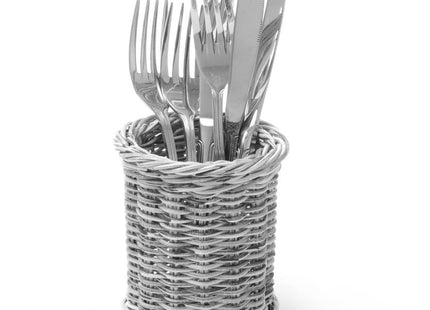 Bestikkurv, HENDI, Sort, ⌀100x(H)120mm