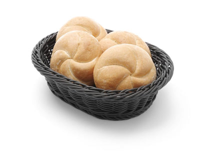Oval bagerikurv, HENDI, Sort, 250x190x(H)65mm