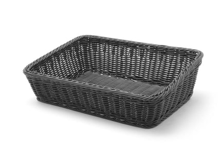 Skrå bagerikurv, HENDI, Sort, 400x300x(H)120mm