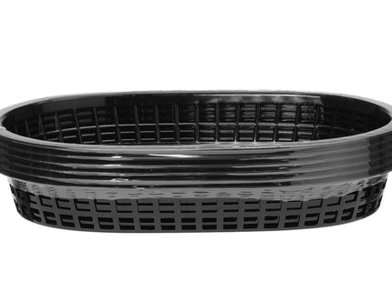 Serveringskurve i fastfood-stil, HENDI, Sort, 6 stk., 272x175x(H)38mm