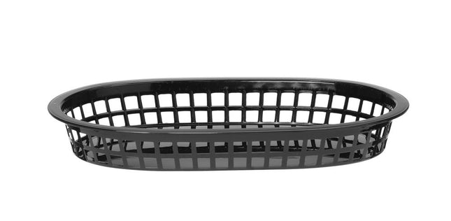 Serveringskurve i fastfood-stil, HENDI, Sort, 6 stk., 272x175x(H)38mm