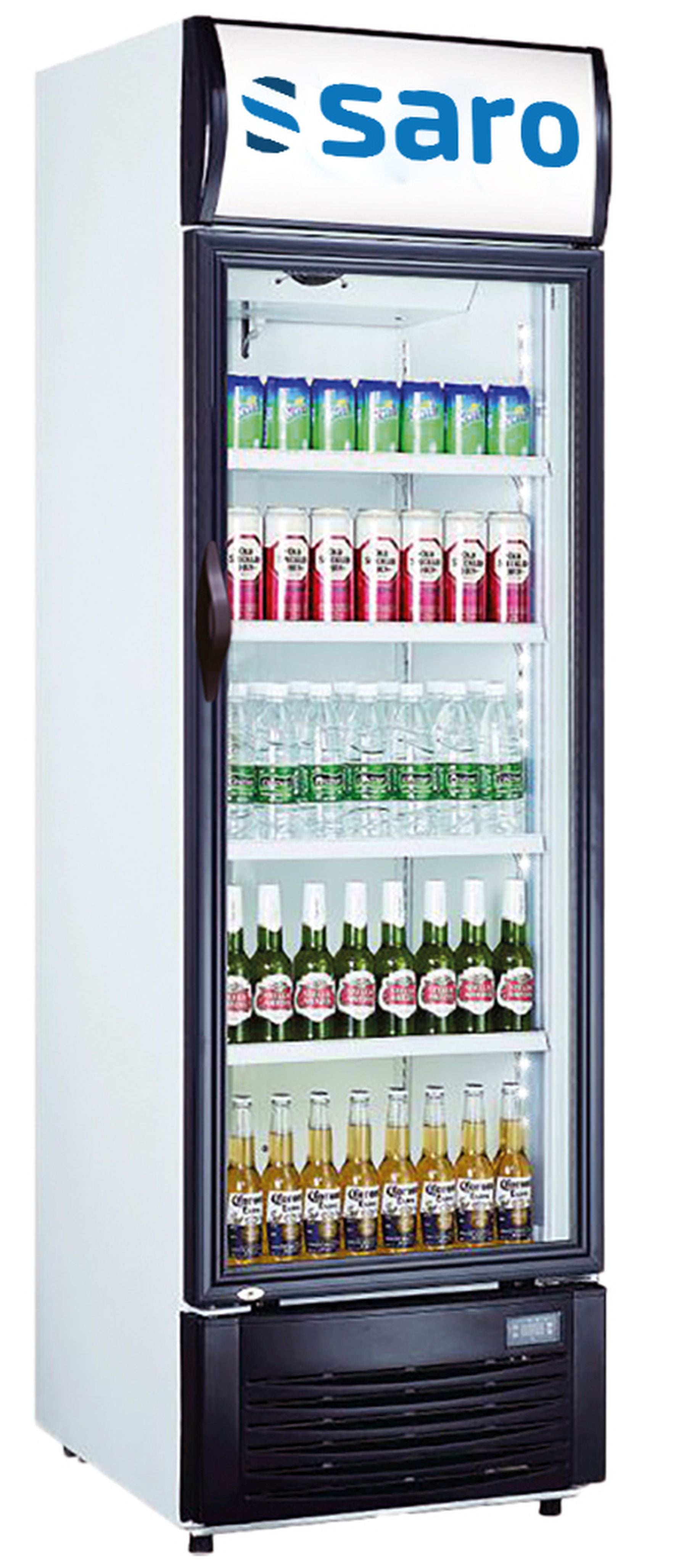 SARO Displaykøleskab med reklametavle, model GTK 382