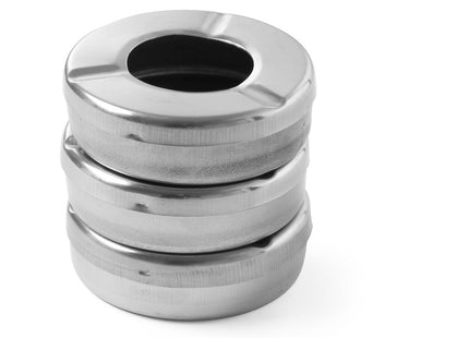 Askebæger med låg, HENDI, 3 stk., ⌀90x(H)28mm