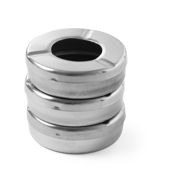 Askebæger med låg, HENDI, 3 stk., ⌀90x(H)28mm