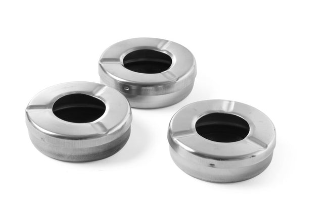 Askebæger med låg, HENDI, 3 stk., ⌀90x(H)28mm