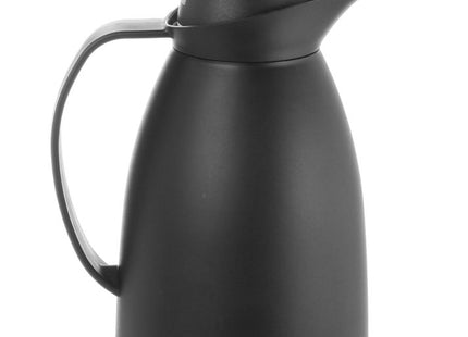 Termokande med glasindsats, HENDI, 1L, Sort, ⌀140x(H)268mm