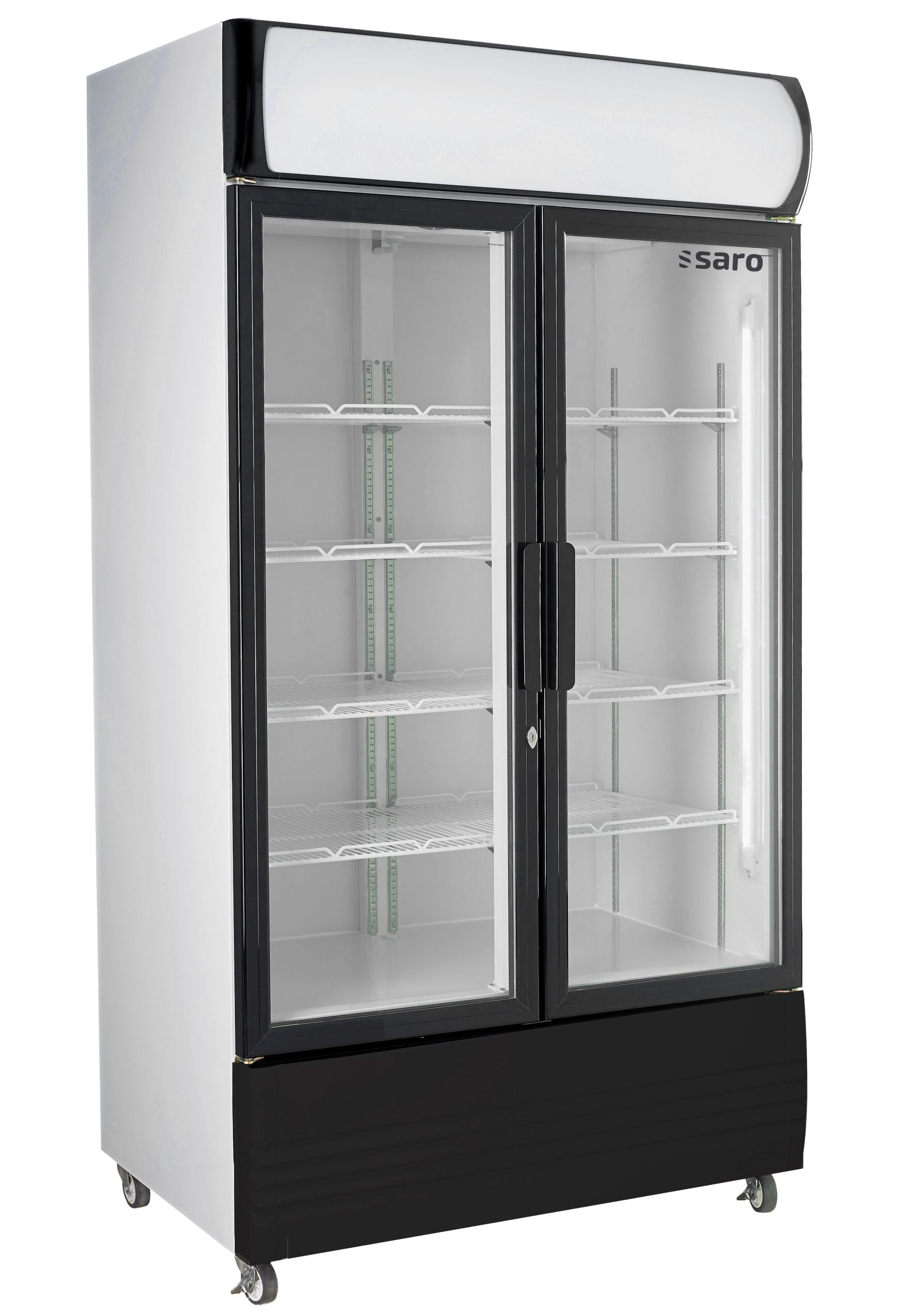 SARO Køleskab med 2 glaslåger og billboard, model