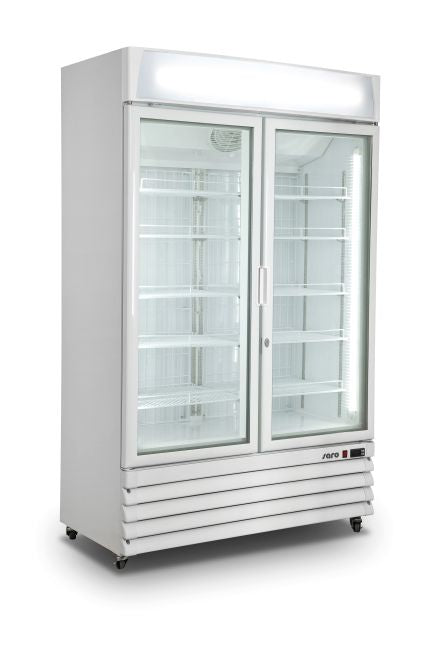 SARO Køleskab med 2 glaslåger - hvid, model G 885
