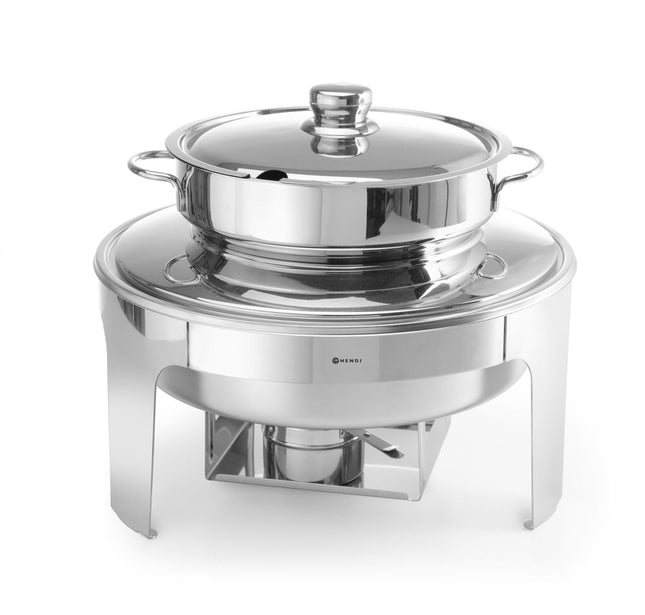 Suppe-chafing dish spejlfinish, HENDI, Profi Line, 10L, ⌀420x(H)380mm