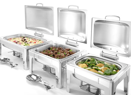 Chafing dish GN 2/3 satinfinish, HENDI, Profi Line, 6L, 395x430x(H)290mm