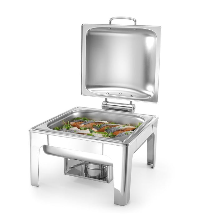 Chafing dish GN 2/3 satinfinish, HENDI, Profi Line, 6L, 395x430x(H)290mm
