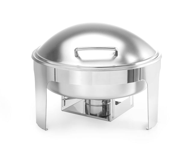 Chafing dish rund satinfinish, HENDI, Profi Line, 6L, 465x420x(H)320mm