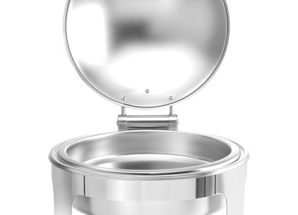 Chafing dish rund satinfinish, HENDI, Profi Line, 6L, 465x420x(H)320mm