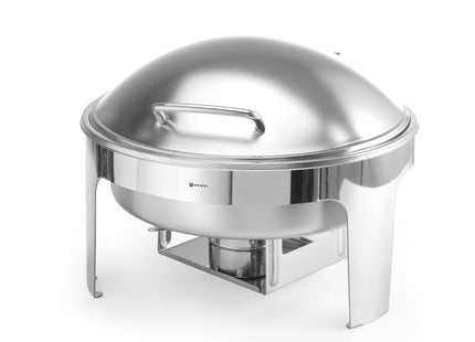 Chafing dish rund satinfinish, HENDI, Profi Line, 6L, 465x420x(H)320mm