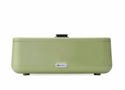 Chafing dish UNIQ, HENDI, designet af Robert Bronwasser, GN 1/1, Grøn, 230V/700W, 607x402x(H)245mm