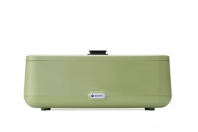 Chafing dish UNIQ, HENDI, designet af Robert Bronwasser, GN 1/1, Grøn, 230V/700W, 607x402x(H)245mm