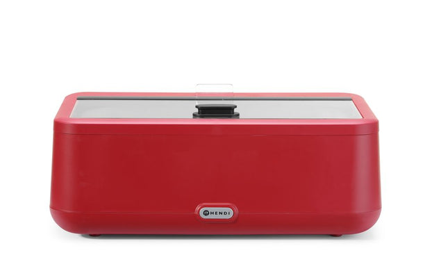 Chafing dish UNIQ, HENDI, designet af Robert Bronwasser, GN 1/1, Rød, 230V/700W, 607x402x(H)245mm