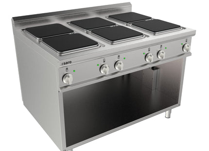 El-komfur åben underbygning 6 plader LQ
model LQ / CQE6BA