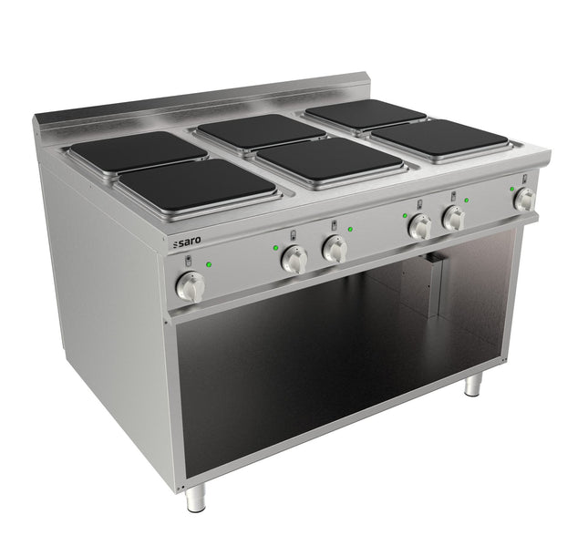 El-komfur åben underbygning 6 plader LQ
model LQ / CQE6BA