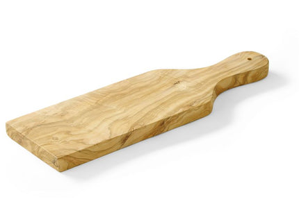 Ostebræt med håndtag, oliventræ, rektangulært, HENDI, 350x120x(H)18mm