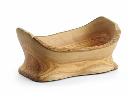Dekorativ skål i oliventræ, HENDI, 365x200x(H)290mm