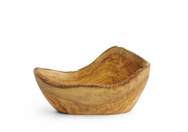 Dekorativ skål i oliventræ, HENDI, 300x190x(H)110mm