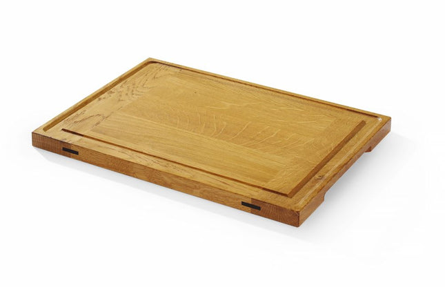 Serveringsbræt i eg, HENDI, 370x270x(H)20mm, Rektangulær