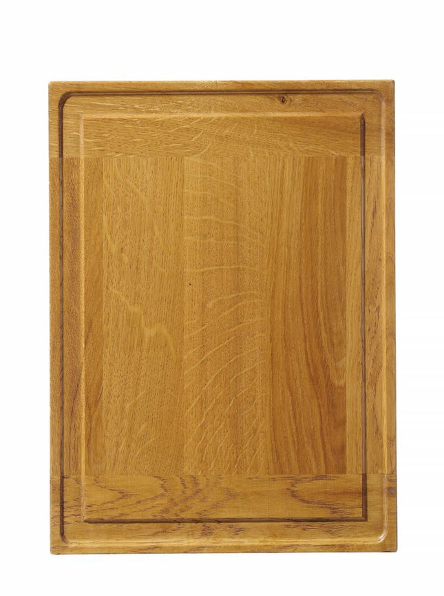 Serveringsbræt i eg, HENDI, 370x270x(H)20mm, Rektangulær