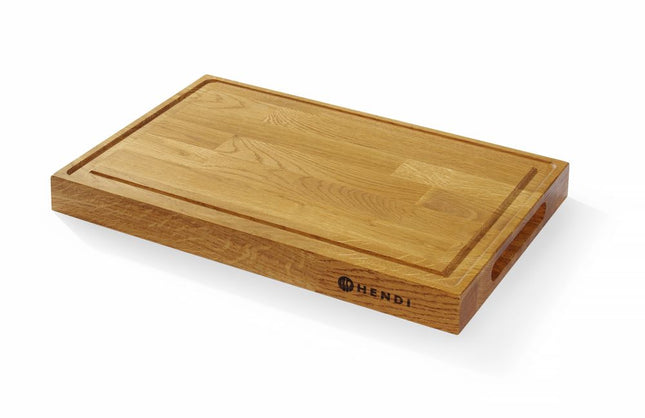 Serveringsbræt i eg, HENDI, 420x280x(H)40mm, Rektangulær