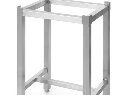 Huggeblok i polyethylen med understel, HENDI, 505656 + 505670, hvid, 500x400x(H)800mm