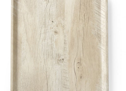 Serveringsbakke med melaminlaminat, skridsikker, med trædesign, AmerBox, Wood light, 330x430mm