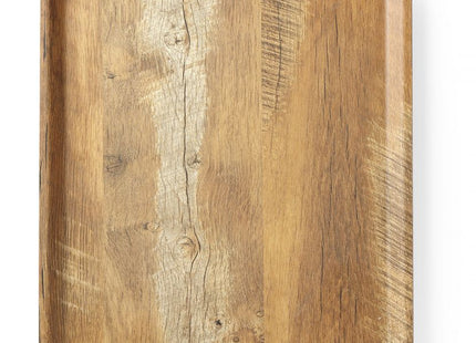 Serveringsbakke med melaminlaminat, skridsikker, med trædesign, AmerBox, Wood, 330x430mm