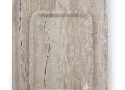 Serveringsbakke med melaminlaminat, skridsikker, med trædesign, AmerBox, Wood, 330x430mm