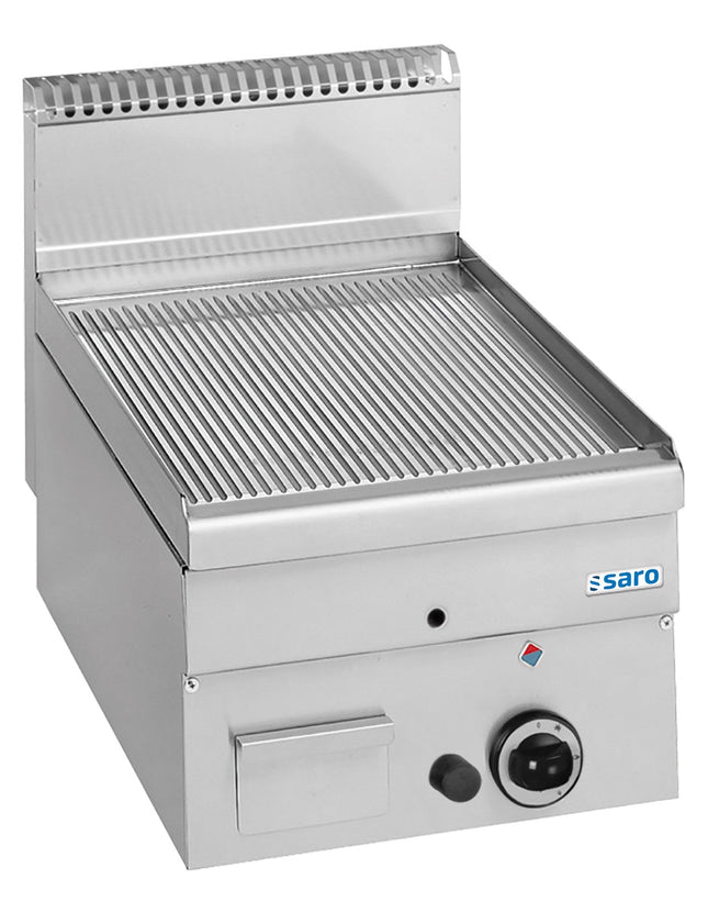 Gasgrillplade rillet Bordplade 400x600
model GFT46R