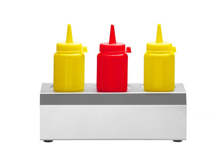 Sauceholder, HENDI, 3 huller ø57 mm, 229x90x(H)78mm