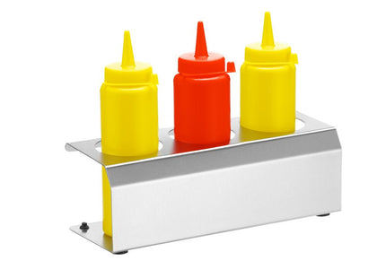 Sauceholder, HENDI, 3 huller ø57 mm, 229x90x(H)78mm