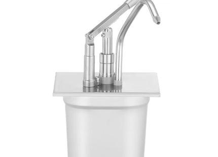 Låg med dispenser til GN-beholdere, HENDI, GN 1/6, Sølv, 276x165mm