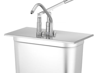 Låg med dispenser til GN-beholdere, HENDI, GN 1/6, Sølv, 276x165mm