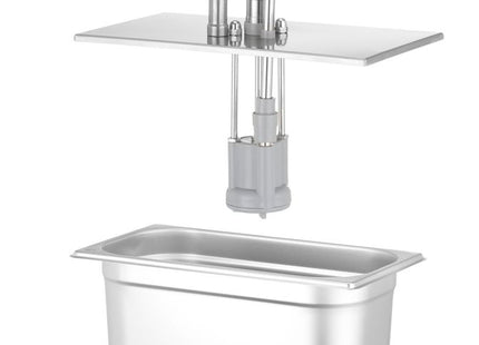 Låg med dispenser til GN-beholdere, HENDI, GN 1/3, Sølv, 352x180mm