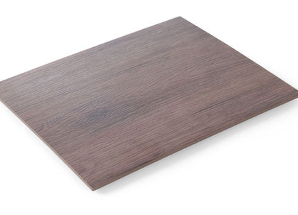 Plateau, rektangulært – egetræsdesign, HENDI, GN 1/2, 325x265x(H)10mm
