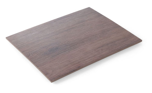 Plateau, rektangulært – egetræsdesign, HENDI, GN 1/2, 325x265x(H)10mm