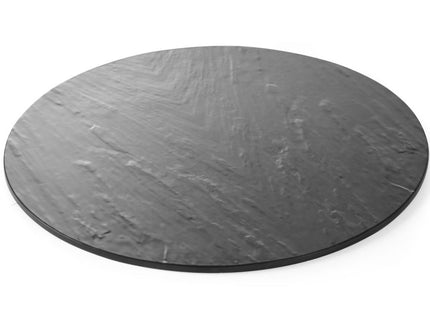 Plateau, rundt – skiferdesign, HENDI, ⌀430x(H)7mm