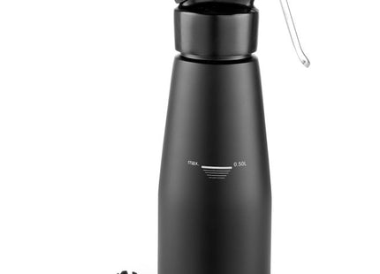 Flødesifon, HENDI, Kitchen Line, 0,5L, sort, ⌀80x(H)260mm
