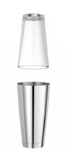 Boston-shaker, BarUp, 0,8L, Sølv, ⌀90x(H)175mm